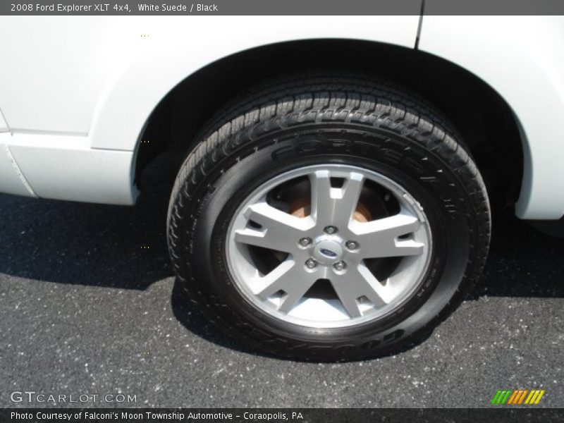 White Suede / Black 2008 Ford Explorer XLT 4x4