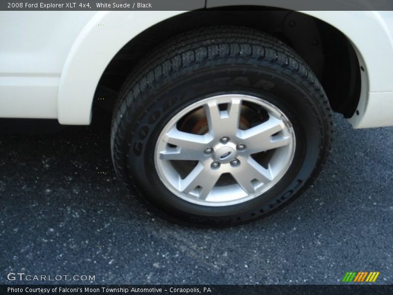 White Suede / Black 2008 Ford Explorer XLT 4x4
