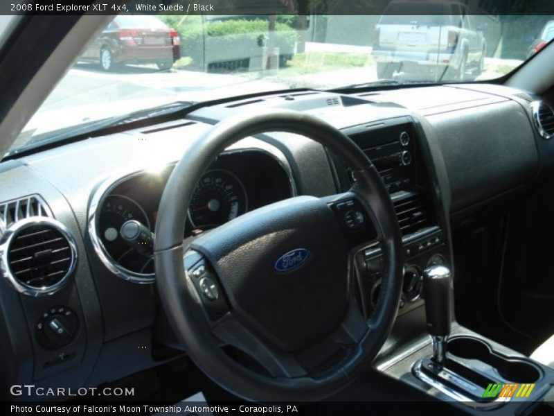 White Suede / Black 2008 Ford Explorer XLT 4x4
