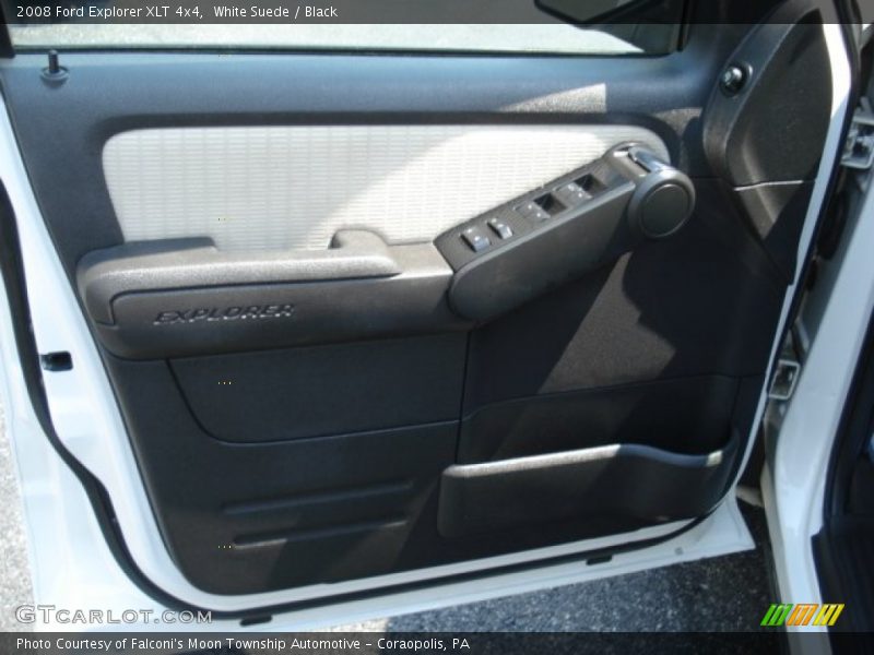 White Suede / Black 2008 Ford Explorer XLT 4x4