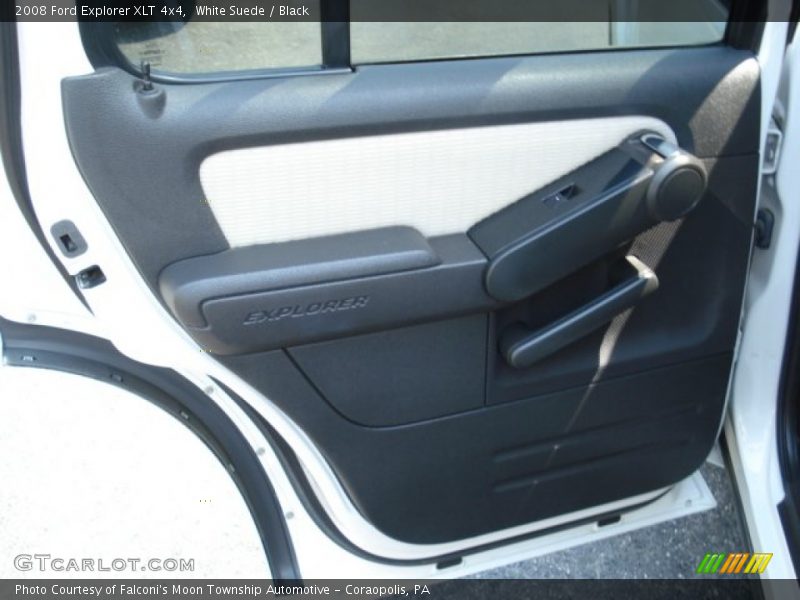 White Suede / Black 2008 Ford Explorer XLT 4x4