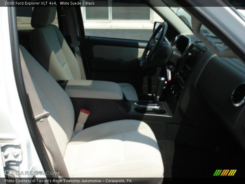 White Suede / Black 2008 Ford Explorer XLT 4x4