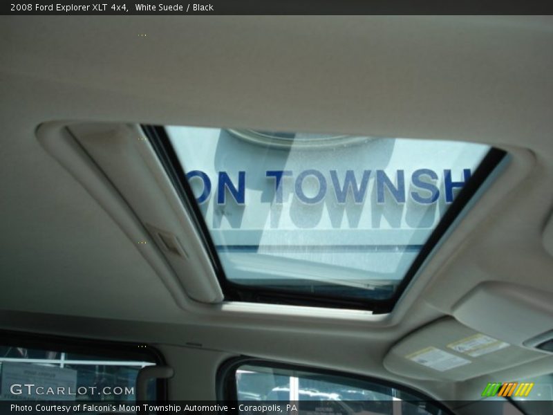 White Suede / Black 2008 Ford Explorer XLT 4x4