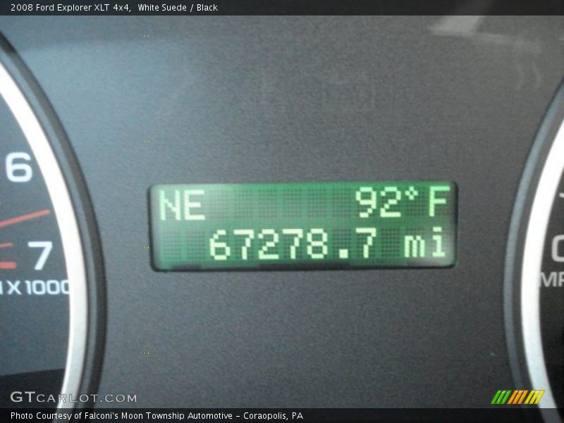 White Suede / Black 2008 Ford Explorer XLT 4x4