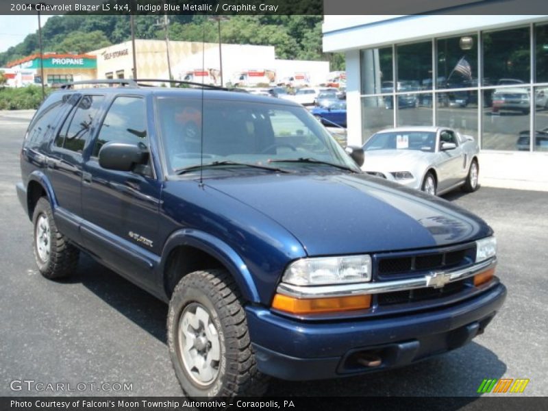 Indigo Blue Metallic / Graphite Gray 2004 Chevrolet Blazer LS 4x4