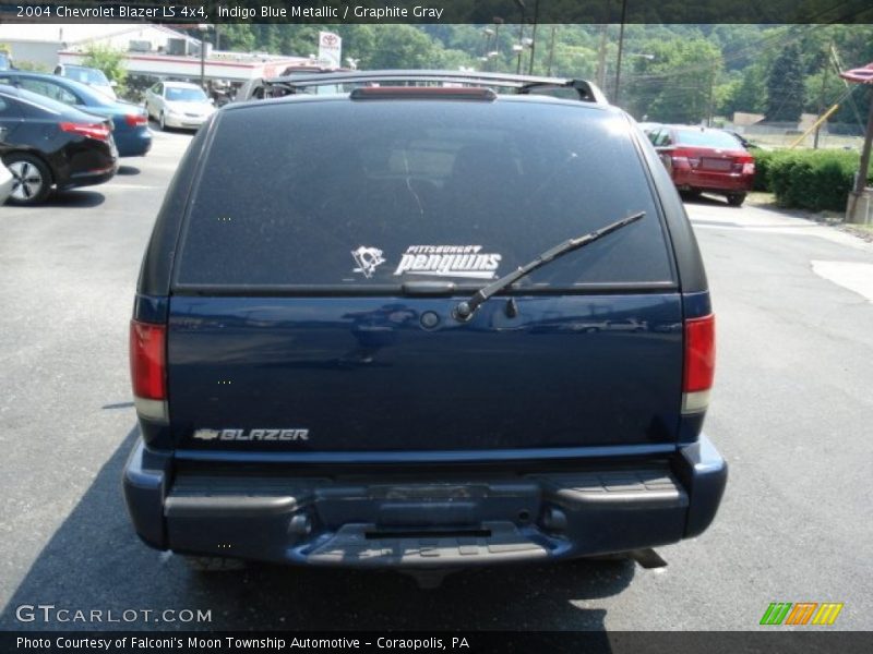 Indigo Blue Metallic / Graphite Gray 2004 Chevrolet Blazer LS 4x4