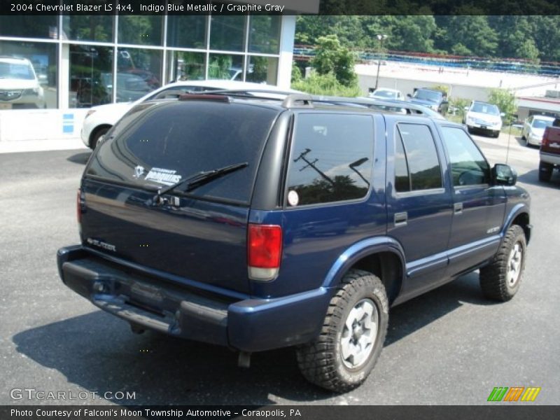 Indigo Blue Metallic / Graphite Gray 2004 Chevrolet Blazer LS 4x4
