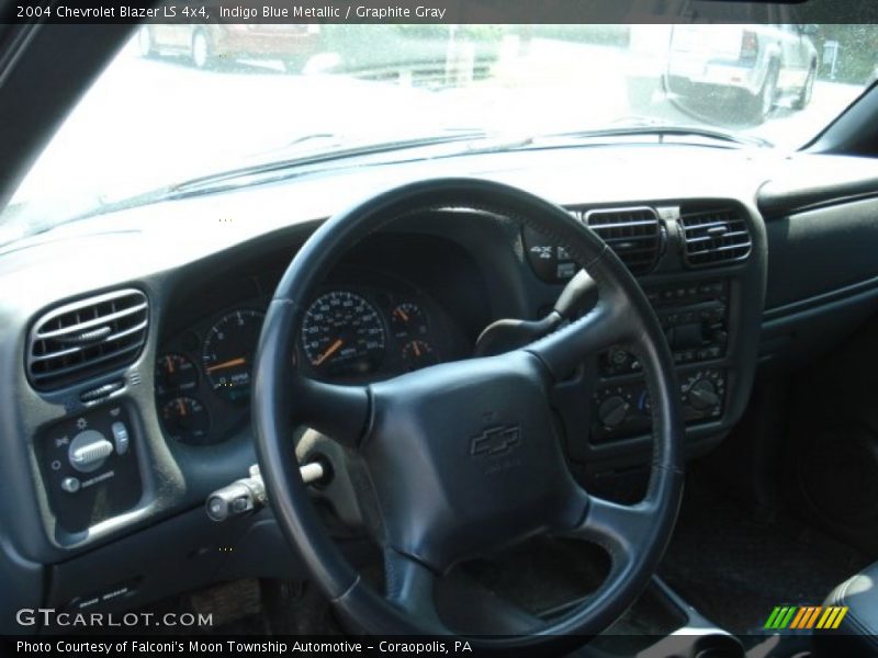 Indigo Blue Metallic / Graphite Gray 2004 Chevrolet Blazer LS 4x4