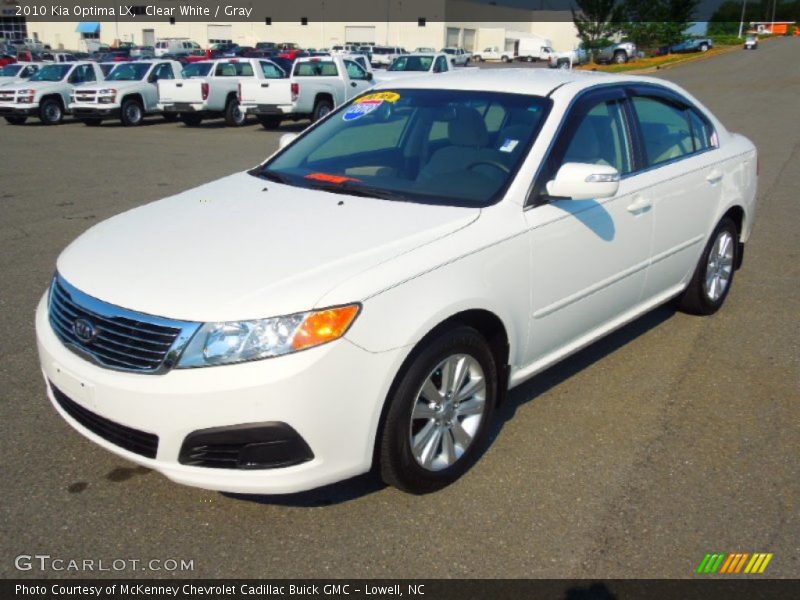Clear White / Gray 2010 Kia Optima LX