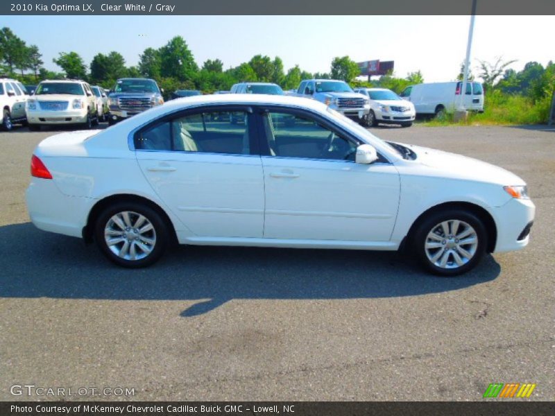 Clear White / Gray 2010 Kia Optima LX