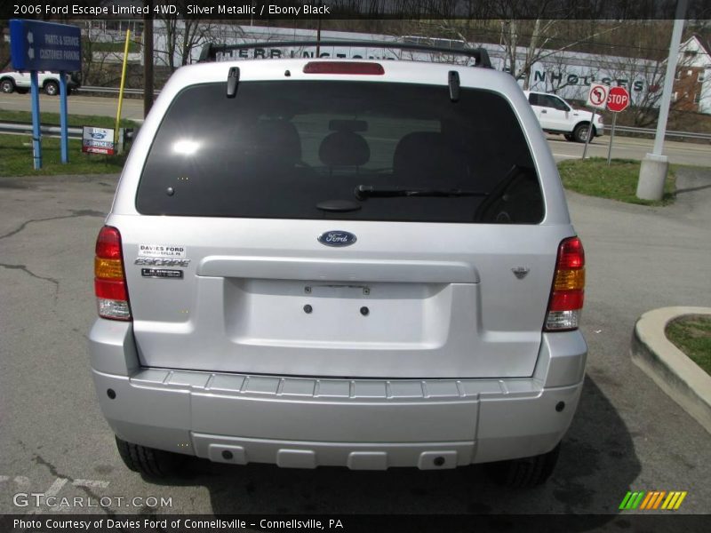 Silver Metallic / Ebony Black 2006 Ford Escape Limited 4WD