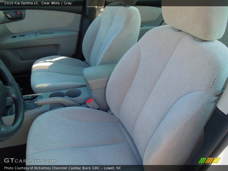 Clear White / Gray 2010 Kia Optima LX