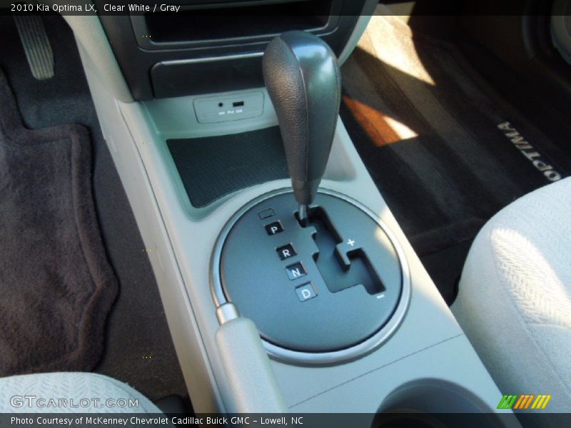 Clear White / Gray 2010 Kia Optima LX