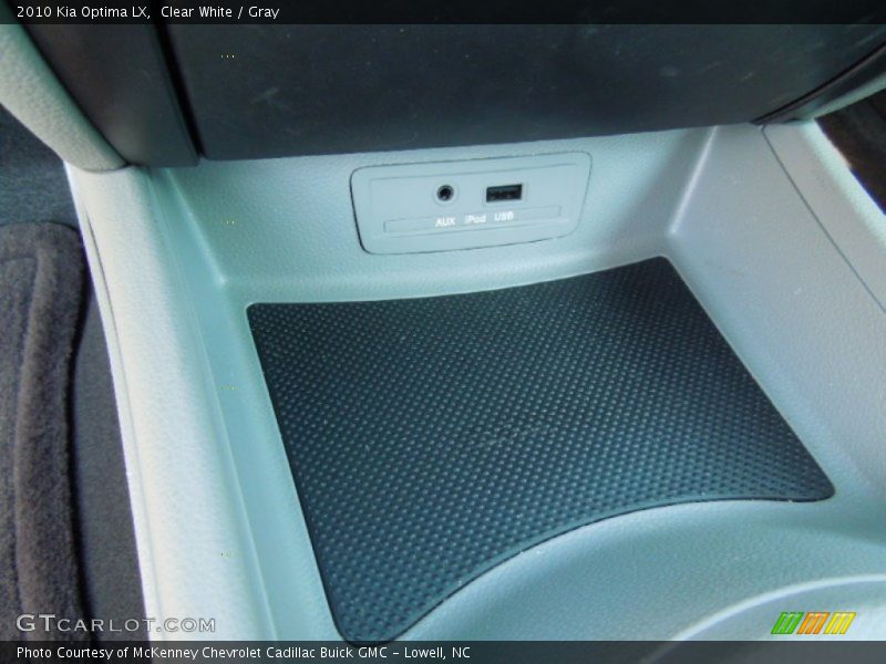 Clear White / Gray 2010 Kia Optima LX