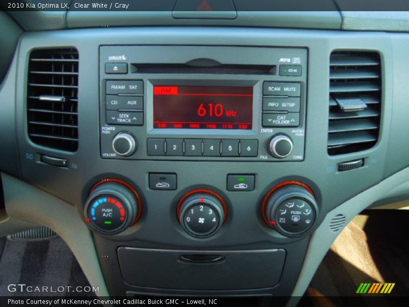 Clear White / Gray 2010 Kia Optima LX