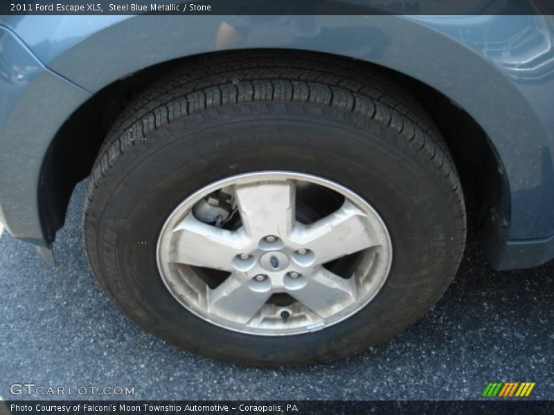 Steel Blue Metallic / Stone 2011 Ford Escape XLS