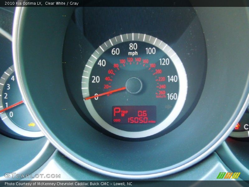 Clear White / Gray 2010 Kia Optima LX
