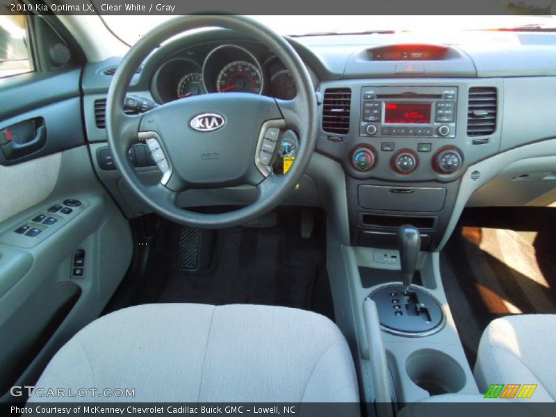Clear White / Gray 2010 Kia Optima LX