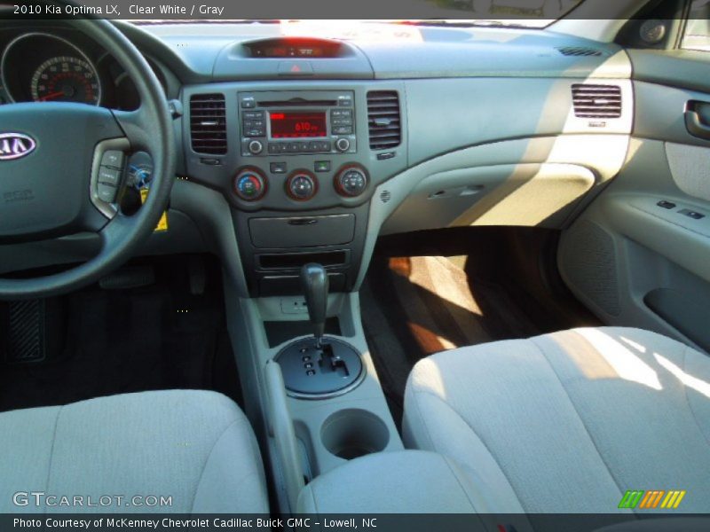Clear White / Gray 2010 Kia Optima LX