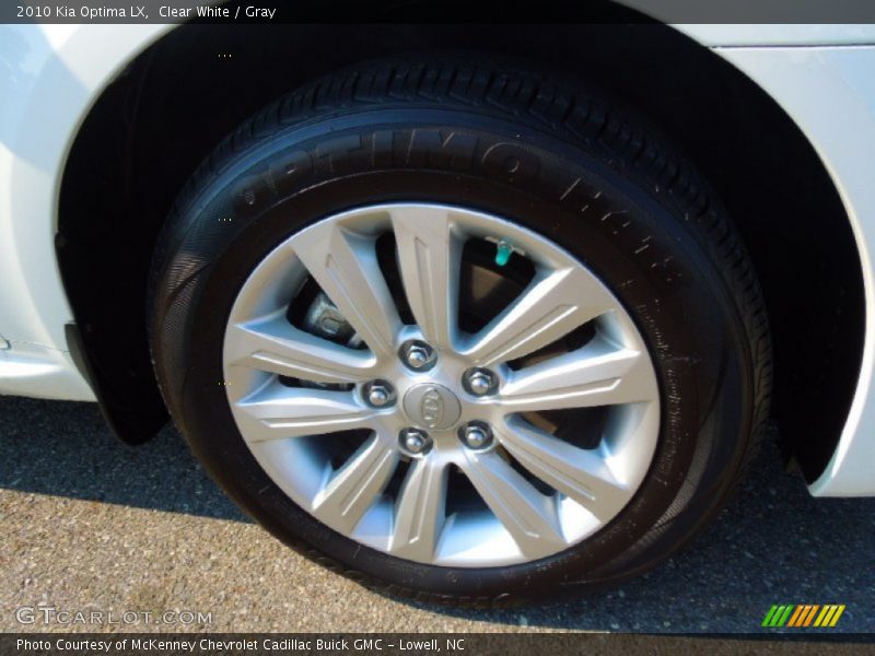 Clear White / Gray 2010 Kia Optima LX