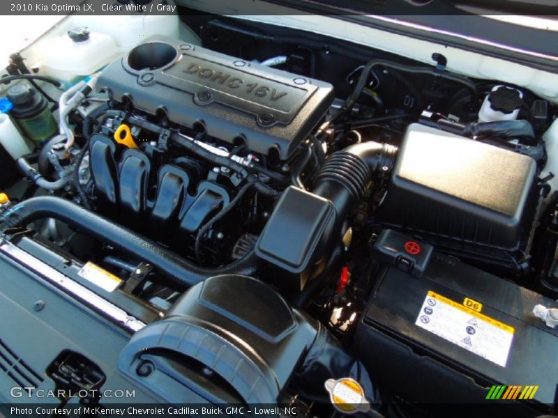 Clear White / Gray 2010 Kia Optima LX
