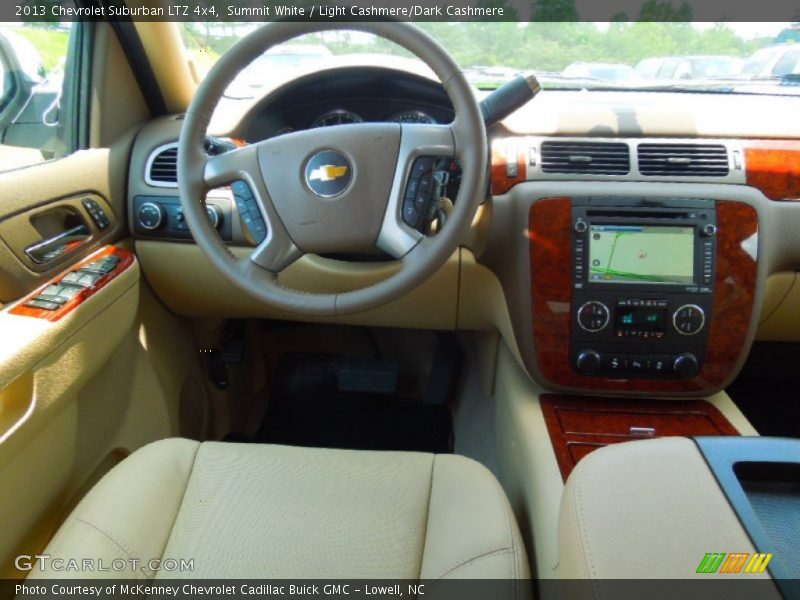Summit White / Light Cashmere/Dark Cashmere 2013 Chevrolet Suburban LTZ 4x4