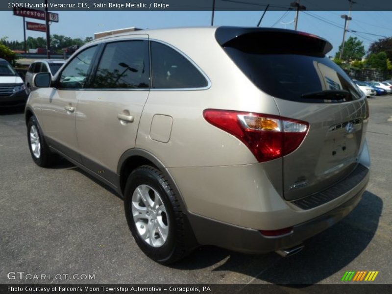 Satin Beige Metallic / Beige 2008 Hyundai Veracruz GLS