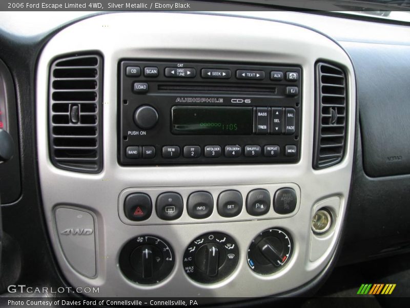 Silver Metallic / Ebony Black 2006 Ford Escape Limited 4WD