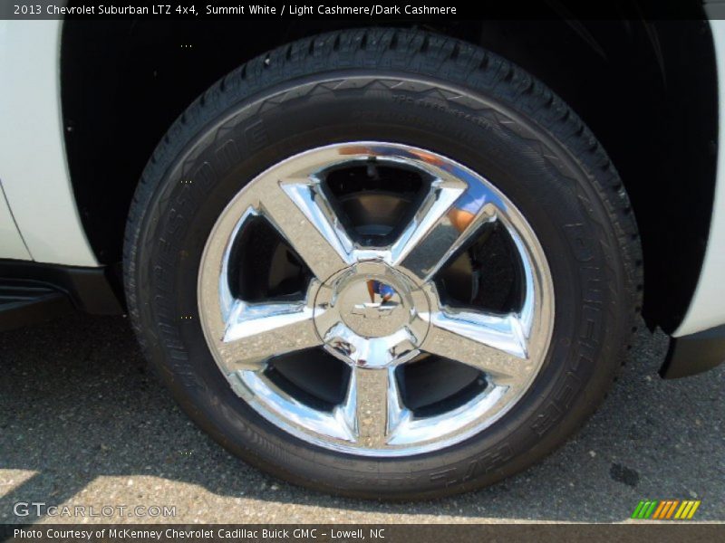Summit White / Light Cashmere/Dark Cashmere 2013 Chevrolet Suburban LTZ 4x4