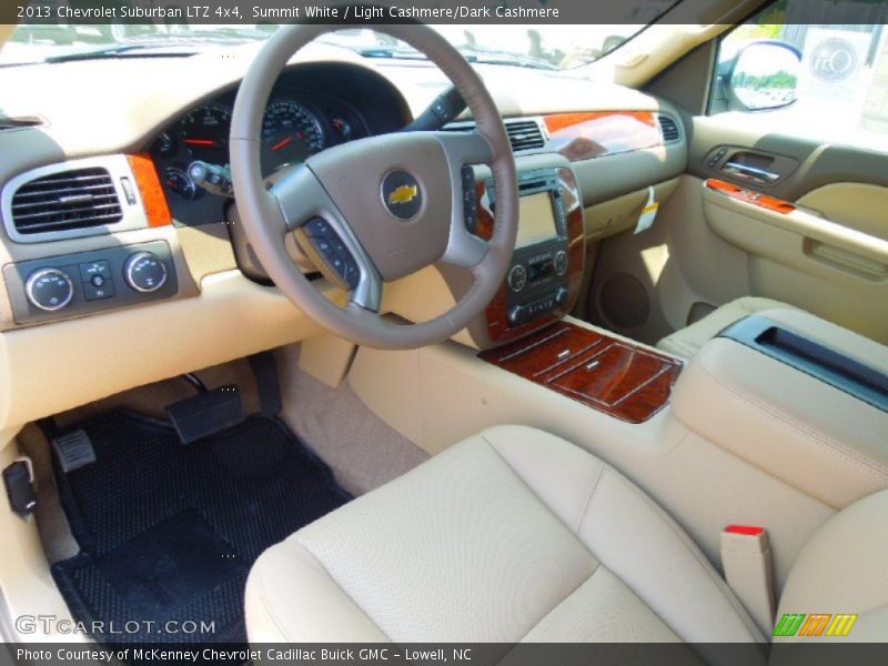 Summit White / Light Cashmere/Dark Cashmere 2013 Chevrolet Suburban LTZ 4x4