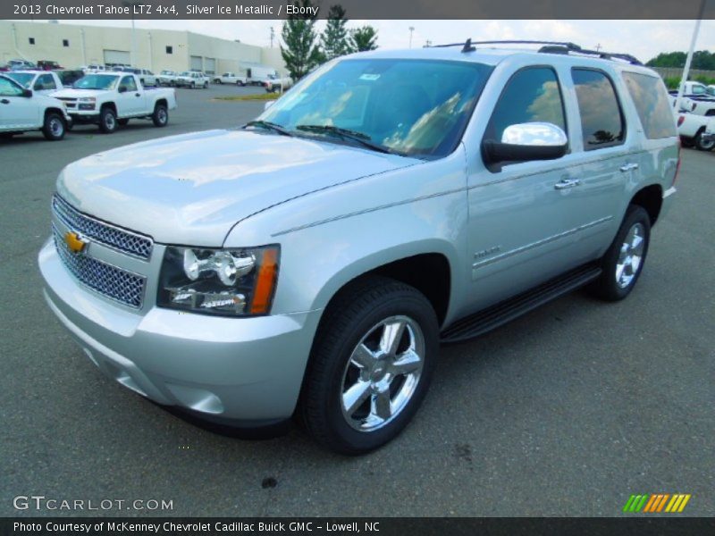 Silver Ice Metallic / Ebony 2013 Chevrolet Tahoe LTZ 4x4