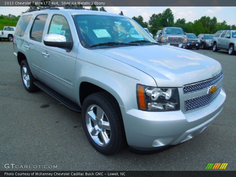 Silver Ice Metallic / Ebony 2013 Chevrolet Tahoe LTZ 4x4