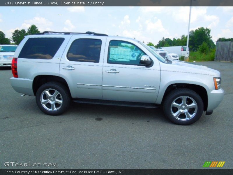 Silver Ice Metallic / Ebony 2013 Chevrolet Tahoe LTZ 4x4