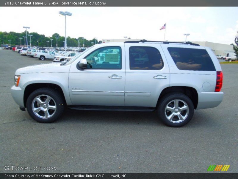 Silver Ice Metallic / Ebony 2013 Chevrolet Tahoe LTZ 4x4