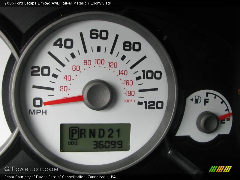 Silver Metallic / Ebony Black 2006 Ford Escape Limited 4WD