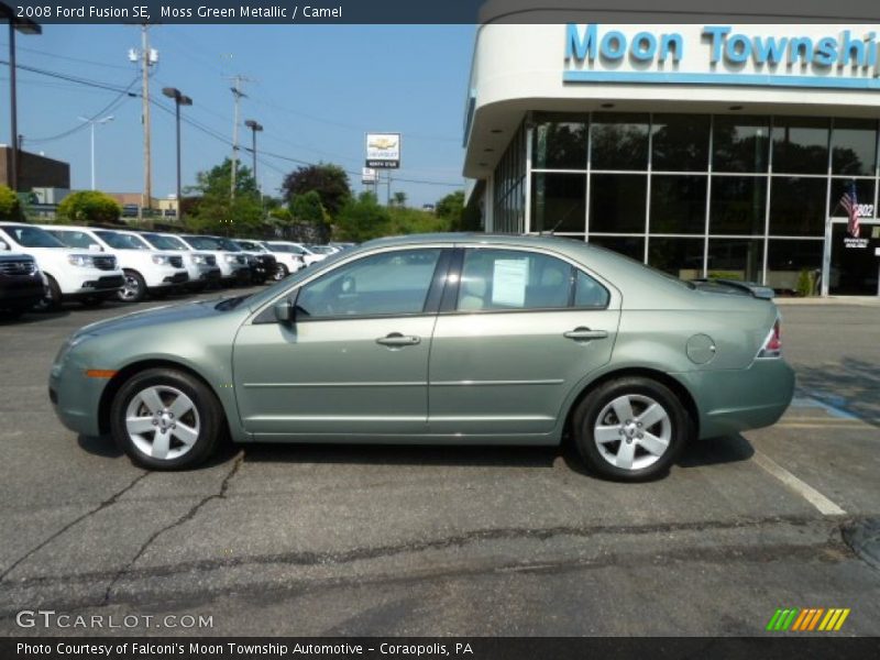 Moss Green Metallic / Camel 2008 Ford Fusion SE