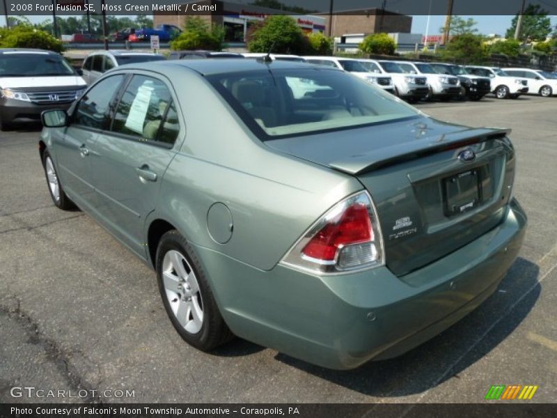 Moss Green Metallic / Camel 2008 Ford Fusion SE