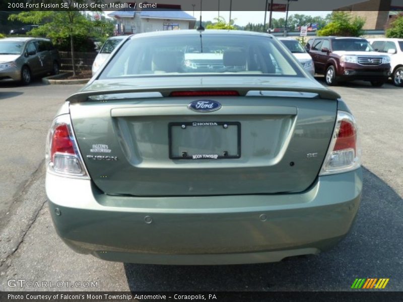 Moss Green Metallic / Camel 2008 Ford Fusion SE