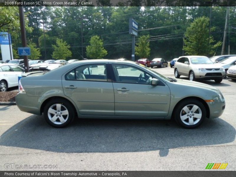 Moss Green Metallic / Camel 2008 Ford Fusion SE