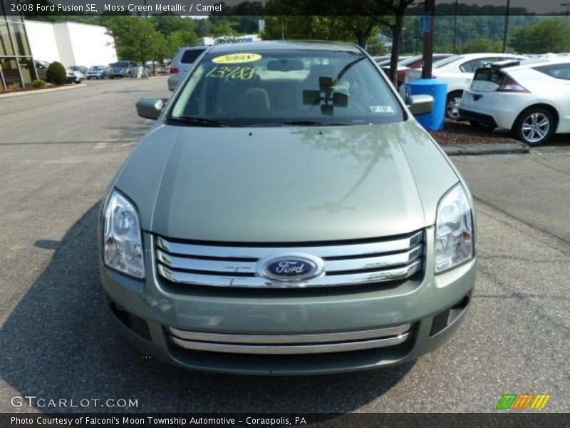 Moss Green Metallic / Camel 2008 Ford Fusion SE