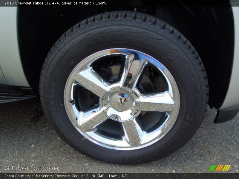 Silver Ice Metallic / Ebony 2013 Chevrolet Tahoe LTZ 4x4