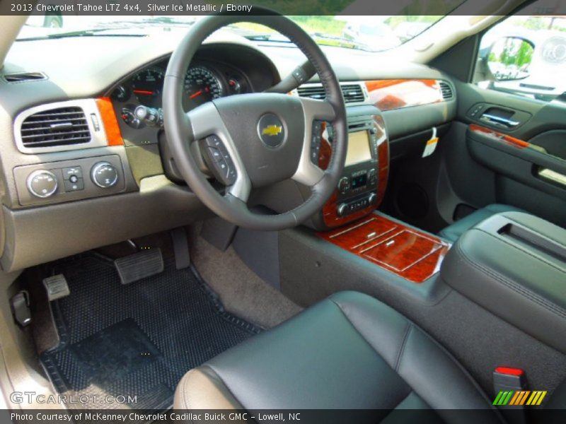 Silver Ice Metallic / Ebony 2013 Chevrolet Tahoe LTZ 4x4