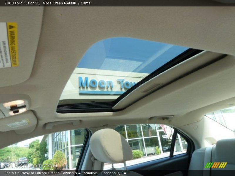 Moss Green Metallic / Camel 2008 Ford Fusion SE