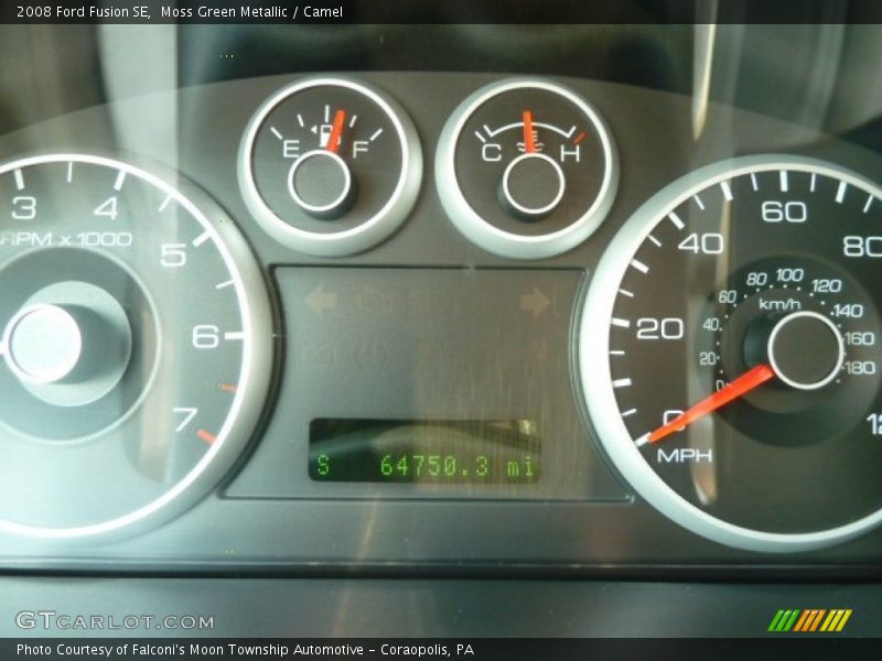 Moss Green Metallic / Camel 2008 Ford Fusion SE