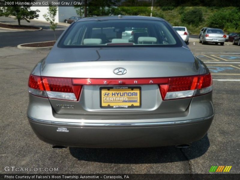 Steel Gray / Gray 2008 Hyundai Azera GLS
