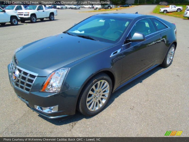 Thunder Gray ChromaFlair / Light Titanium/Ebony 2012 Cadillac CTS Coupe