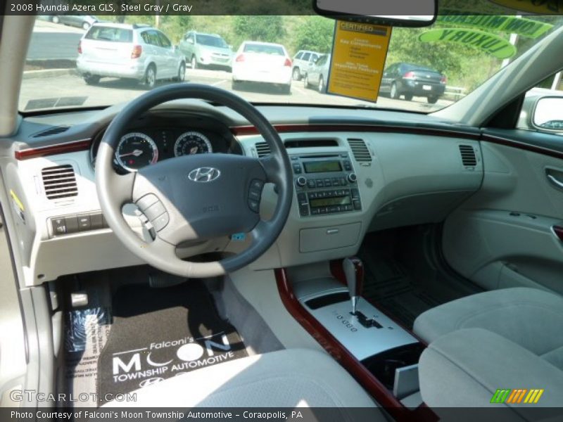 Steel Gray / Gray 2008 Hyundai Azera GLS