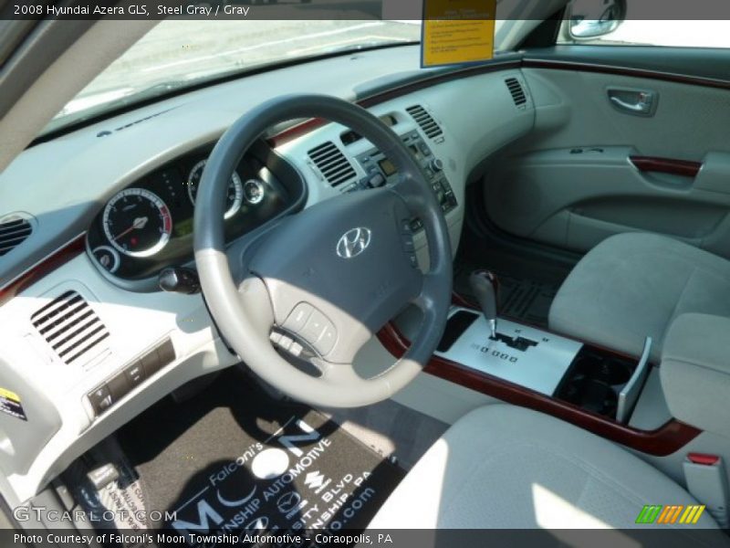 Steel Gray / Gray 2008 Hyundai Azera GLS