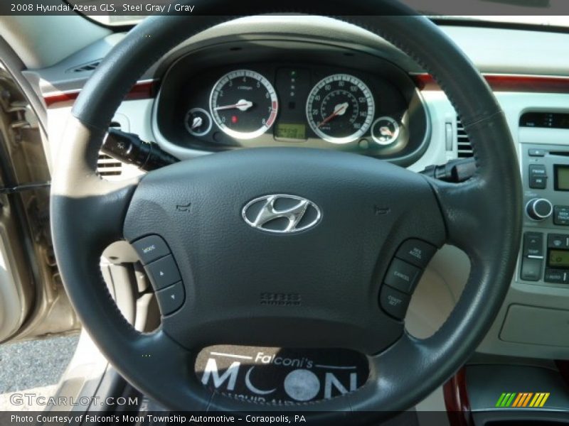 Steel Gray / Gray 2008 Hyundai Azera GLS
