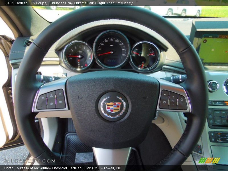 Thunder Gray ChromaFlair / Light Titanium/Ebony 2012 Cadillac CTS Coupe